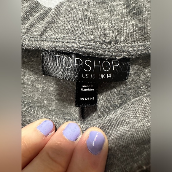 Topshop Gray Skirt - Picture 2 of 3
